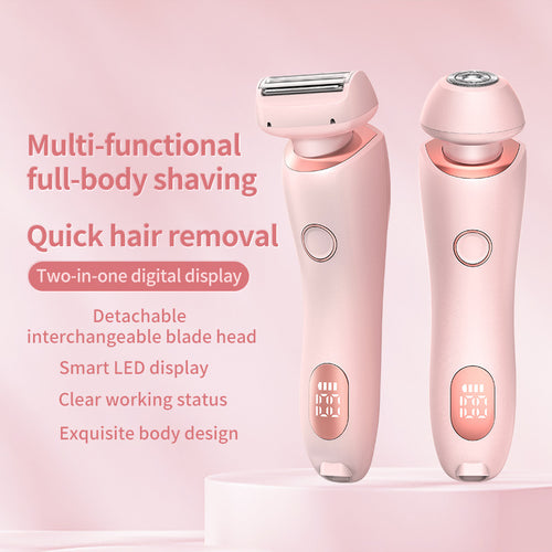 2Raz In 1 Hair Removal Epilator USB Rechargeable Trimmer Women Body razor